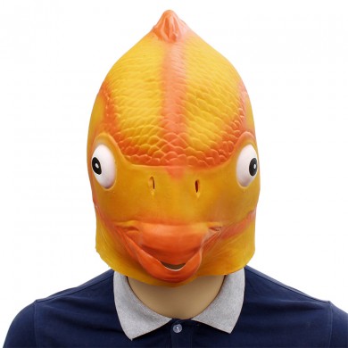 Goldfish Mask Head Mask Halloween Cosplay Costume Prop Festival Party Supplies Masks