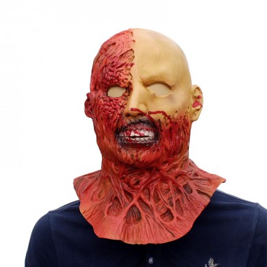 Halloween Masks Moive Darkman Latex Bloody Scary Extremely Disgusting Full Face Mask Costume Party