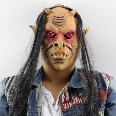 Halloween Masks Long-Hair red eyed demon for Carnival Party
