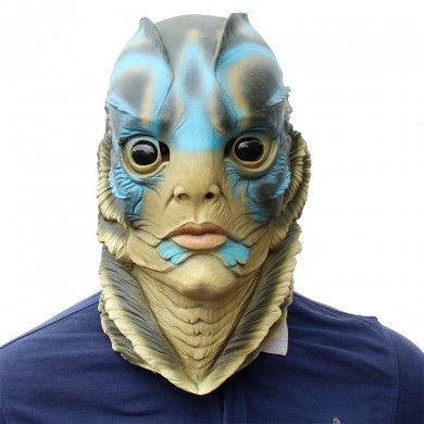 The Shape of Water Headgear Cosplay Fish Face Masks for Funny Halloween Party Props