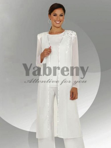 Ivory Three Piece mother of the bride pants mps-206