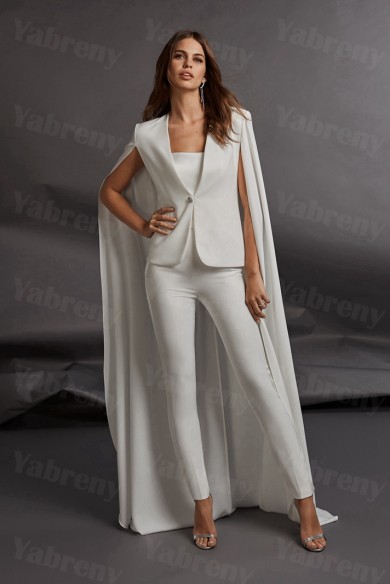 2021 Latest Fashion Two kinds of wears Wedding Jumpsuit Strapless Prom outfits so-223
