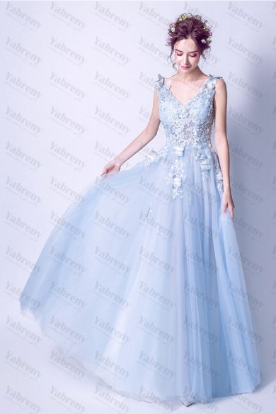 2020 New Arrival Sky blue Discount Glamorous prom dresses TSJY-073