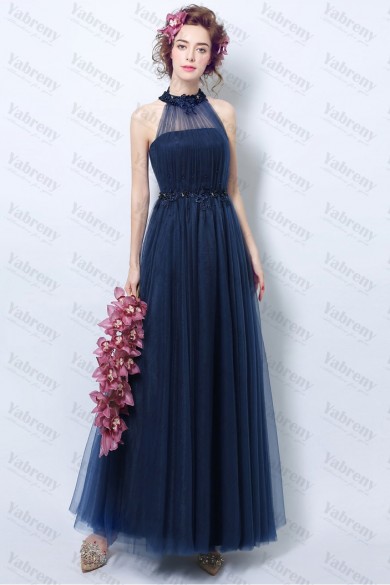 Jewel Empire Prom Dresses Dark Blue under $100 Bridesmaids Dresses TSJY-144