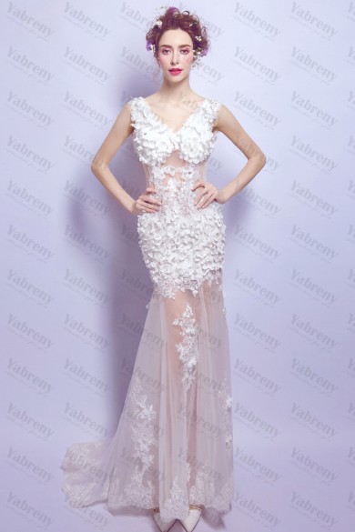 2020 New Arrival Handmade Flower Glamorous prom dresses TSJY-071