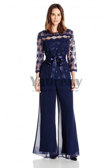 2020 New Arrival Navy pants suit mother of the beidal pants suite mps-052
