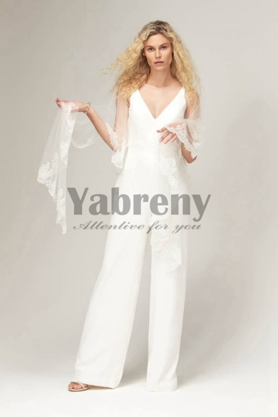 2020 New style Bridal Jumpsuit for Beach wedding so-130