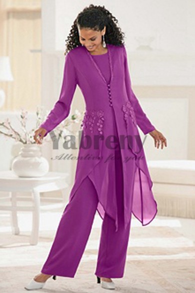 2020 Fuchsia mother fo the bride Pants sets mps-224