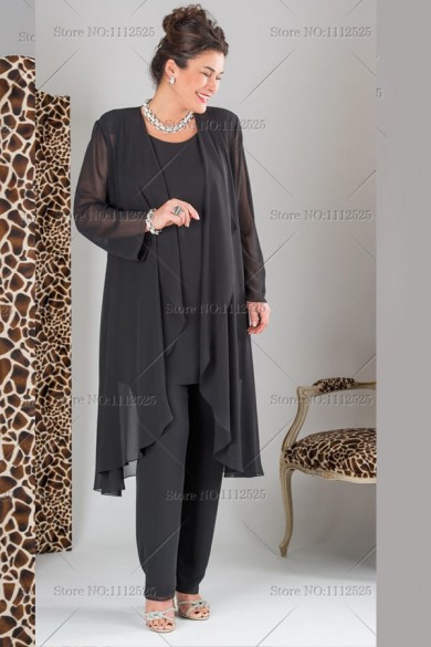 larger size Black Mother of the Bride groom clothes mps-155