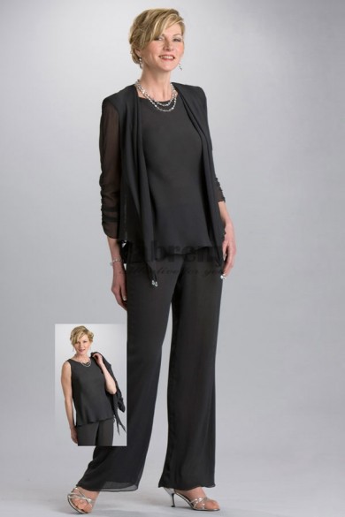 Under $100 Three Piece  mother of the bride pants set mps-261