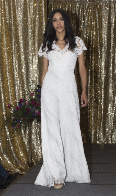 2020 Hot sale lace bridal wedding jumpsuit
