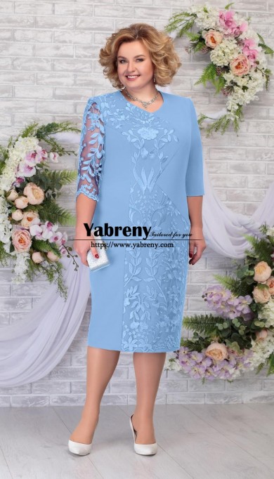 2022 New Arrival Mother Of the Bride Dress, Sky Blue Women