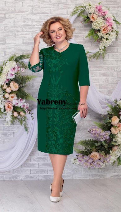 2022 Plus Size Mother Of the Bride Dress, Green Women