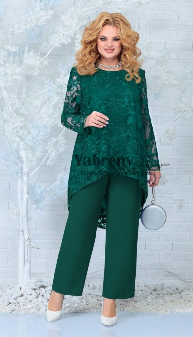 Plus Size Green Mother of the Bride Pantsuits,Trajes de pantalón de mujer mps-600-3