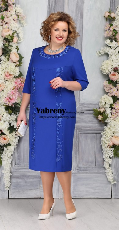 New style Plus Size Mother Of the Bride Dress,Royal Blue Custom-made Women