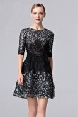 2021 New style Gorgeous black Crystal Homecoming Dresses cyh-023