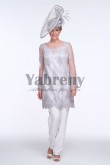 2020 Silver grey Mother of the bride pants suit dresses mps-102