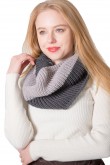 2019 Women's Scarf Ladies Infinity Scarves Funky Knitted Gray Free Shipping