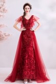 2020 Burgundy Glamorous Princess prom dresses TSJY-076