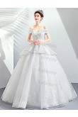 2021 New Arrival Ivory Off the Shoulder Princess Quinceanera Dresses TSJY-194