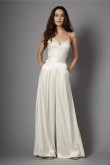 Spring Spaghetti Sweetheart Charmeuse bride jumpsuits with Belt So-204