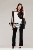 2022 New Style Mother of the Bride Pant Suits Dresses Wedding Pants Sets Black and White mps-691