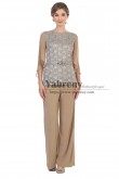 2PC Modern Gray Lace Women's Pants suits,Trajes de pantalón de mujer mps-582-2