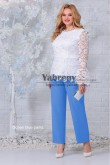 2PC Mother of the Bride Pant suits With Elastic waist,Roupas Femininas mps-518-2