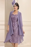  2PC Women's Outfits Lace Mother of the bride dress with chiffon jacket mps-386