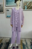 Beaded Lavender Mother of the bride pant suits Custom Plus size Real pic mps-175
