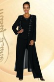 Black Elastic pants Elegant Cheap Mother of the bride Garments mps-226