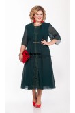 Dark Green Mother of the bride dress with Long Jacket,Vestidos de mujer mps-556