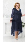 Dark Navy Mother of the Bride Lace Dress, High Low Women's Dresses mps-601-1