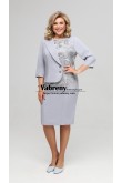 Dressy Gray Women's Dresses, Plus Size Mother Of The Bride Dresses, Robes pour femmes mps-623