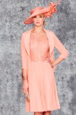 2PC Blushing Pink Mother of the bride dress With Jackets mps-383-1