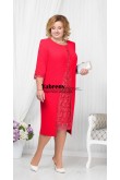 Elegant Red Tea-Length Mother Of the Bride Red Women's Dresses mps-551-2