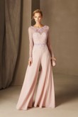 Exquisite Hand beaded Prom jumpsuit Pink Cocktail dresses so-169