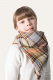 Scarves Classic Plaid Scarf Children's Fall Winter Shawl Warm Soft Wrap Yellow FOR Girls