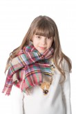 2019 Girls Plaid Scarf Spring Fall Winter Scarves Classic Square Shawl free shipping