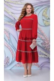 Glamorous Red Mid-Calf Plus Size Women's Dresses,Mère de la robe de mariée mps-545-3