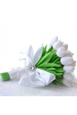 Ivory Gorgeous Tulip bouquet for Bridesmaid holding flowers