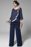 Grandmother of the Bride Pant suits Two Piece Chiffon Women Outfit for Wedding Party mps-675
