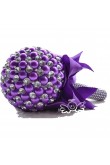 Grape Handmade Beads Wedding bouquets for bride with Glass Drill and Crystal