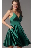 Green A-Line Homecoming Dresses,Under $100 Sexy Short Dresses,Vestidos De Fiesta sd-062-3