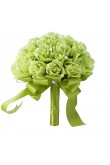 Green Artificial Flowers Rose Wedding Bouquets bride and bridesmaids with Pearls