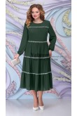 Green Glamorous Mid-Calf Plus Size Women's Dresses,Mère de la robe de mariée mps-545-2
