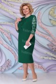Green Lace Half Sleeves Mother of the Bride Dresses Plus Size Women's Dress mps-467-3