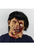 Halloween Masks Black Hair Zombie Room Escape Latex Headgear Tricky Props Scary Christmas Bar Party