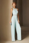 Hand Beaded Prom Jumpsuit Dresses Cocktail pants dressy Aqua 2020 so-171