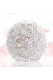 Hand Beading Pearls Glass Drill Pleals wedding bouquets for bride